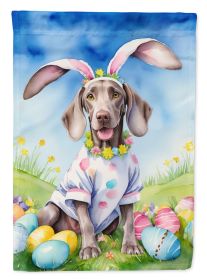 Weimaraner Easter Egg Hunt Garden Flag Mailbox Flag Decorative Yard Flag Banner Outside Patio Artwork Yard Flower Beds, Garden Size, Multicolor