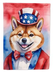 Shiba Inu Patriotic American Garden Flag Mailbox Flag Decorative Yard Flag Banner Outside Patio Artwork Yard Flower Beds, Garden Size, Multicolor