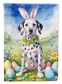 Dalmatian Easter Egg Hunt Garden Flag Mailbox Flag Decorative Yard Flag Banner Outside Patio Artwork Yard Flower Beds, Garden Size, Multicolor