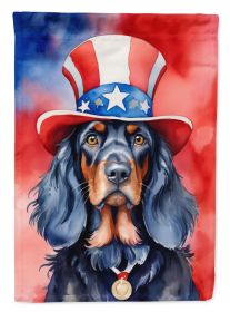 Gordon Setter Patriotic American Garden Flag Mailbox Flag Decorative Yard Flag Banner Outside Patio Artwork Yard Flower Beds, Garden Size, Multic