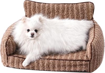 Mewoo Orthopedic Couch For Indoor Dogs - 26x19x11.8 Inch Pet Bed With Removable Washable Cover & Non-Slip Bottom, Small Dog Bed For Puppies, (Option: WP154)